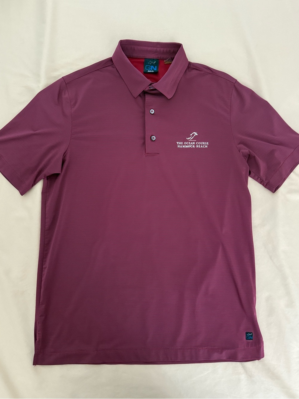 Greg Norman Collection Maroon Performance Polo